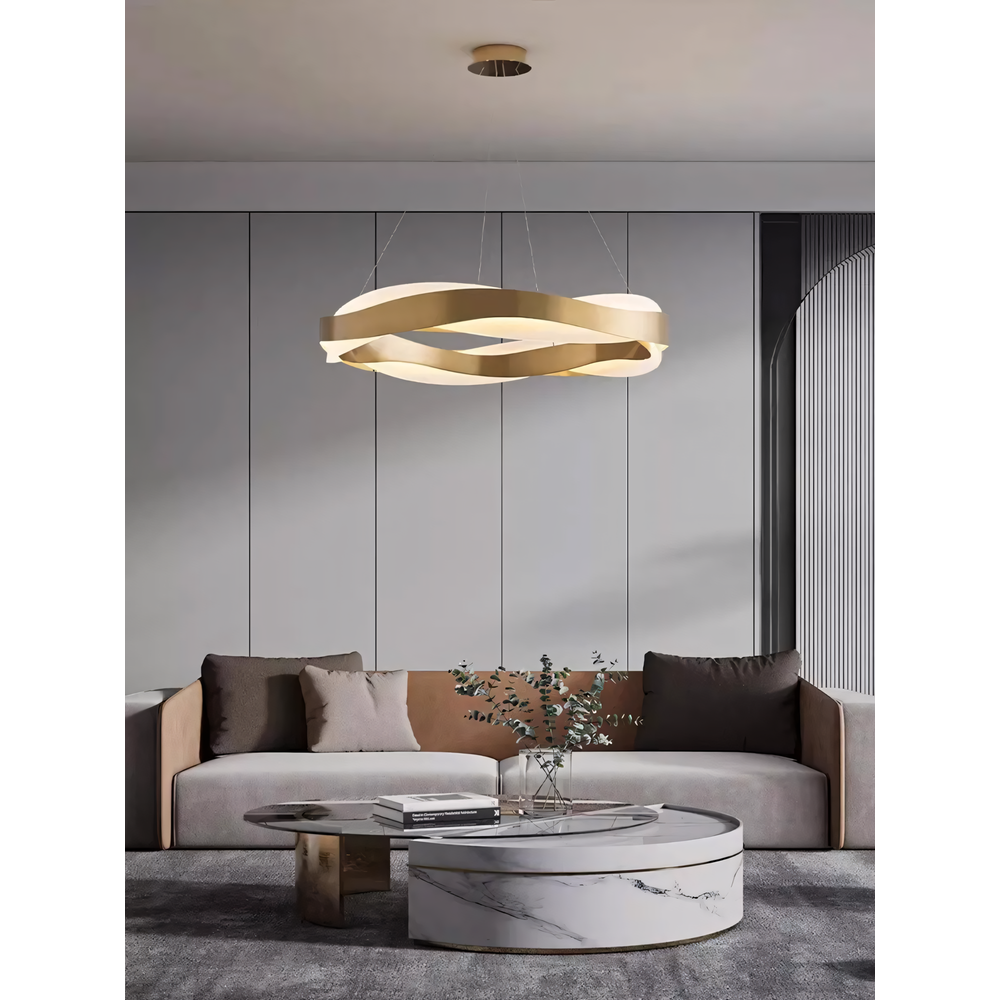 Люстра LED APP1802-CP Brush Gold