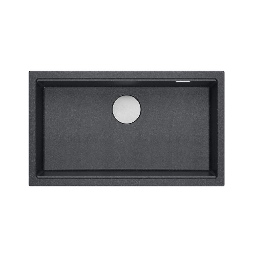 гранитная мойка Logan 110 Black Metallic