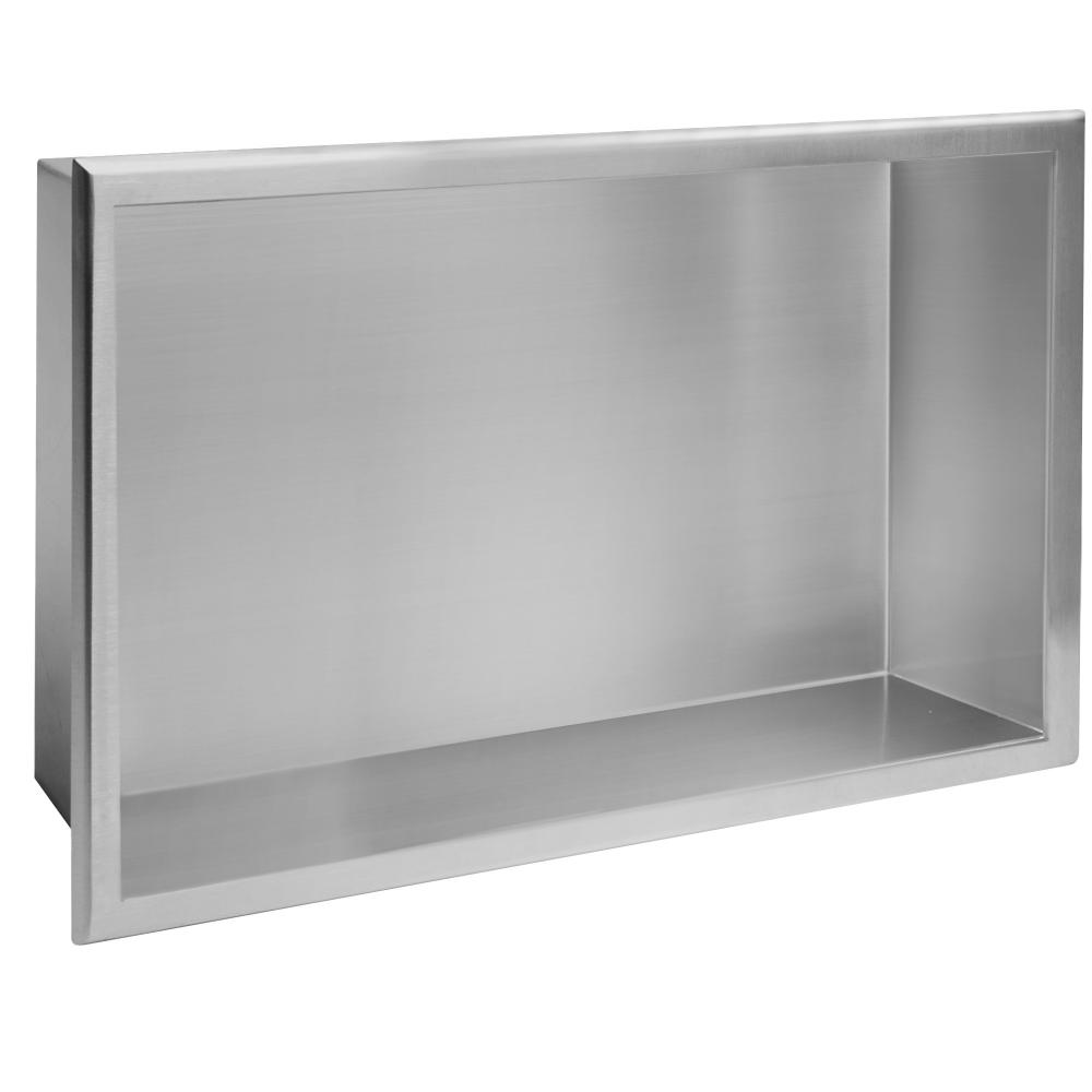 bathroom shelf 30x45 steel brush