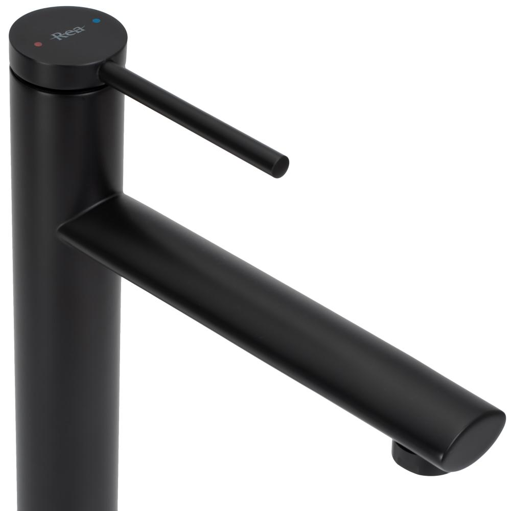 Robinet de lavabo Rea Oval Black High