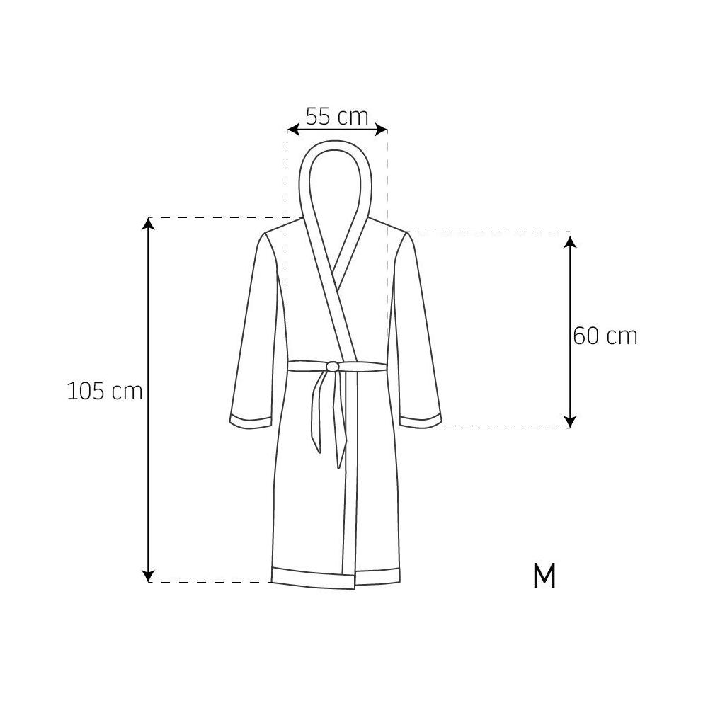 Szlafrok męski Jordan Ecru Grey L