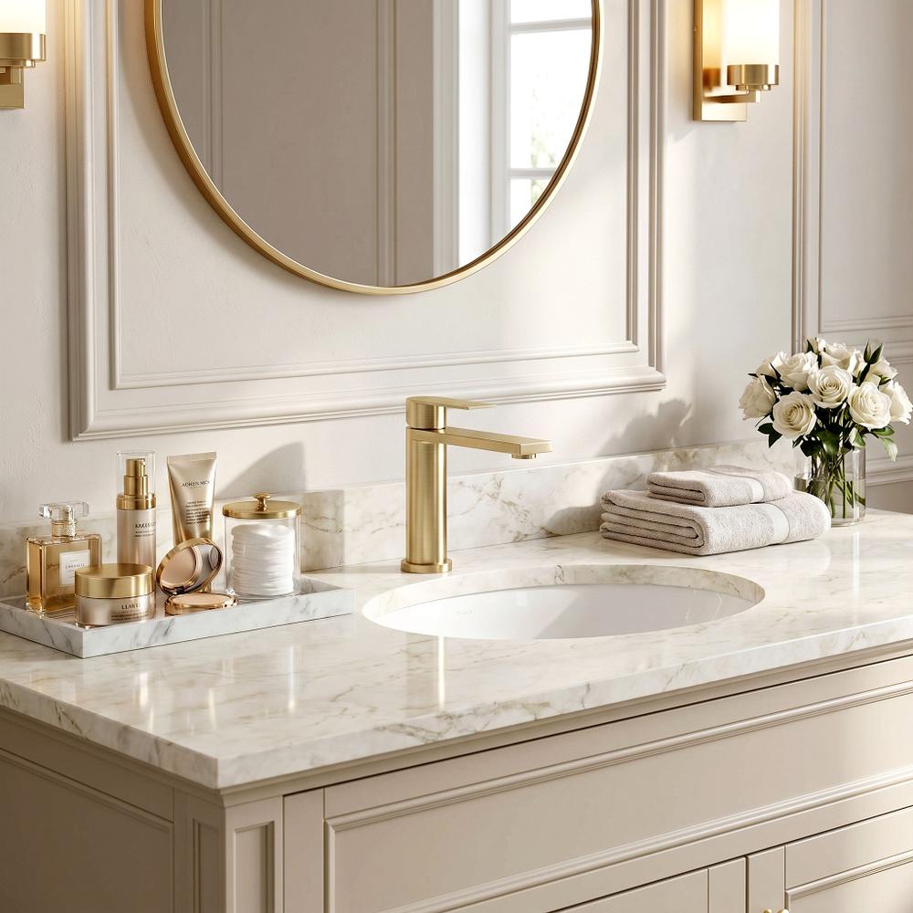 Waschbeckenarmatur Rea Hunter Brush Gold Low