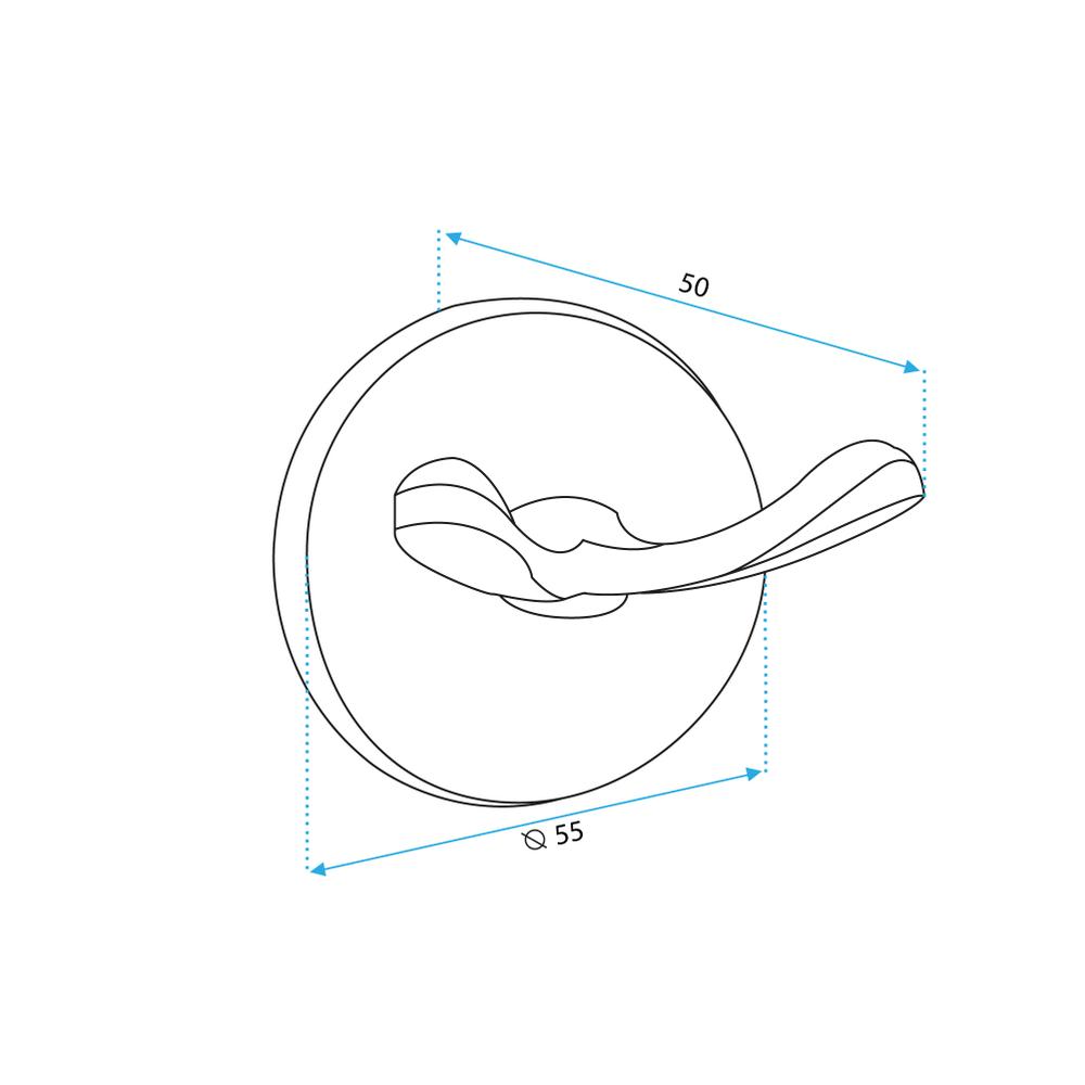 Вішалка для ванної Black 332868A RETRO