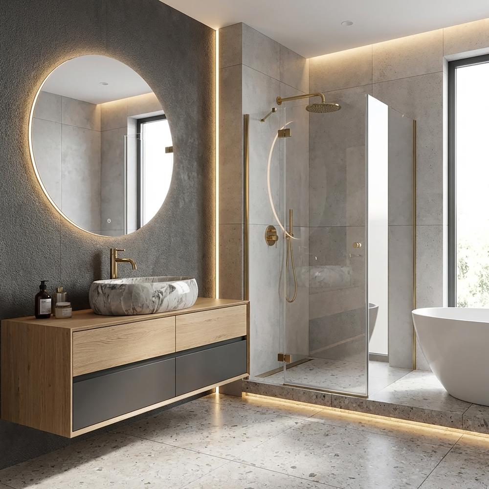 Umywalka nablatowa Rea Linda Stone