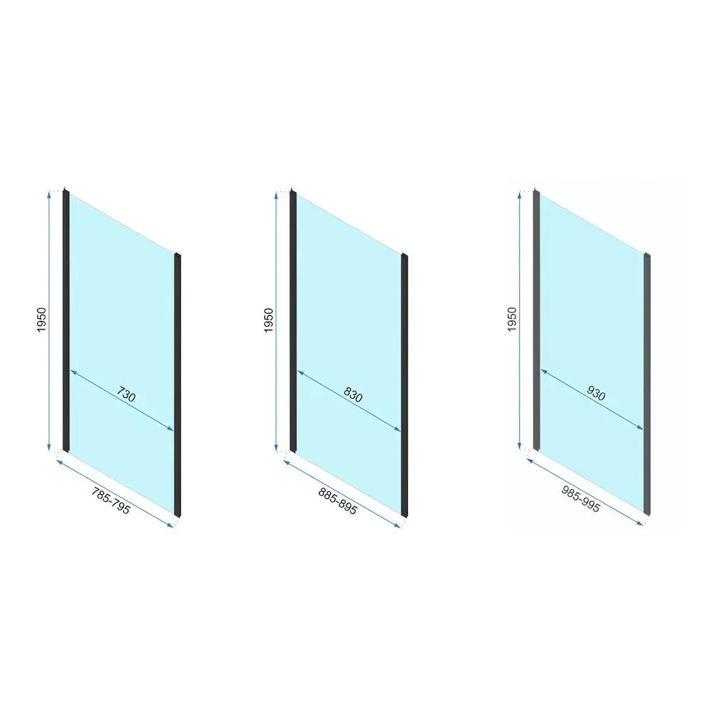 Kabina Prysznicowa Narożna Rapid Slide Złota Szczotkowana