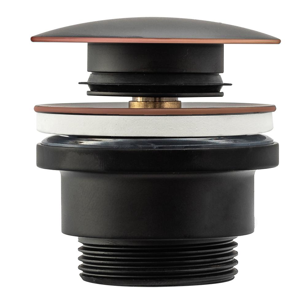 Univerzálny umývadlový výpust REA Click-clack - čierna