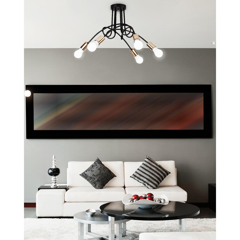 Lampe Paradise 5 Black Gold APP518-5C