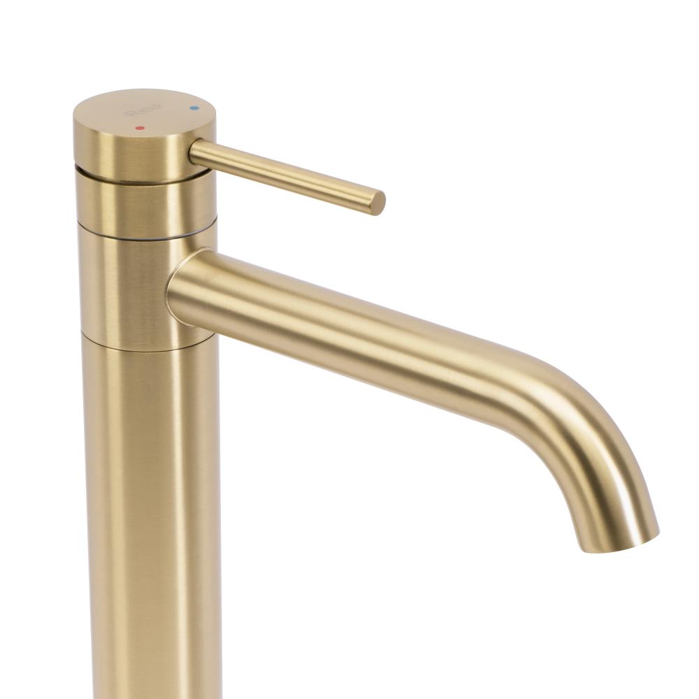 Смеситель Rea LUNGIS Brush Gold Super High