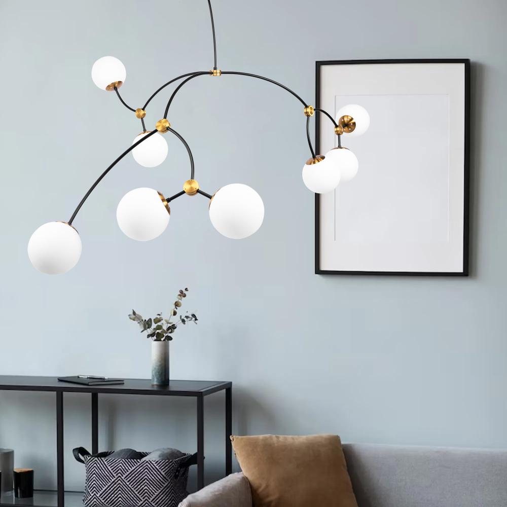 Deckenleuchte BLACK MAT APP1673-8CP