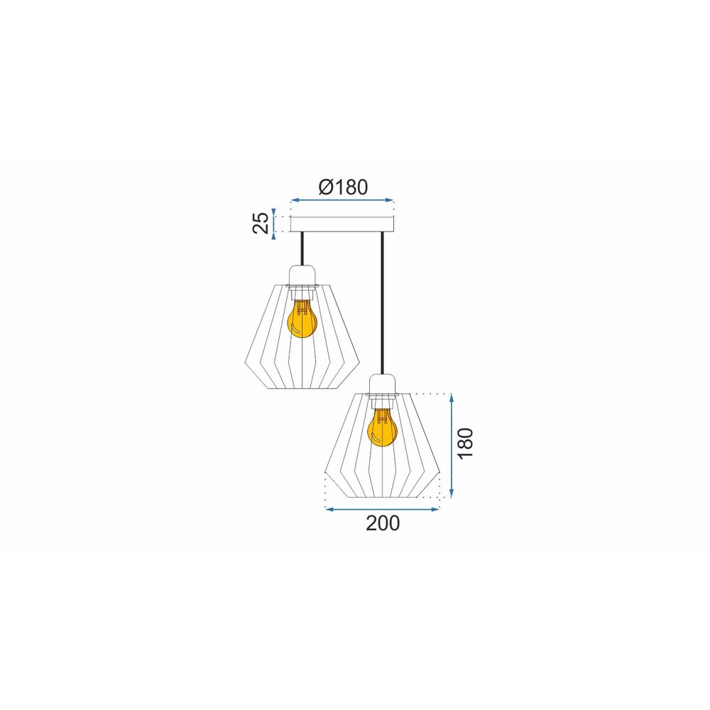 Hängelampe Metall Loft 392196