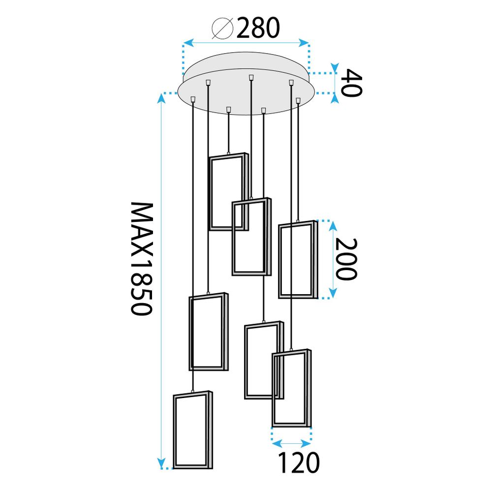 Lampe LED LHJ090-7CP GOLD