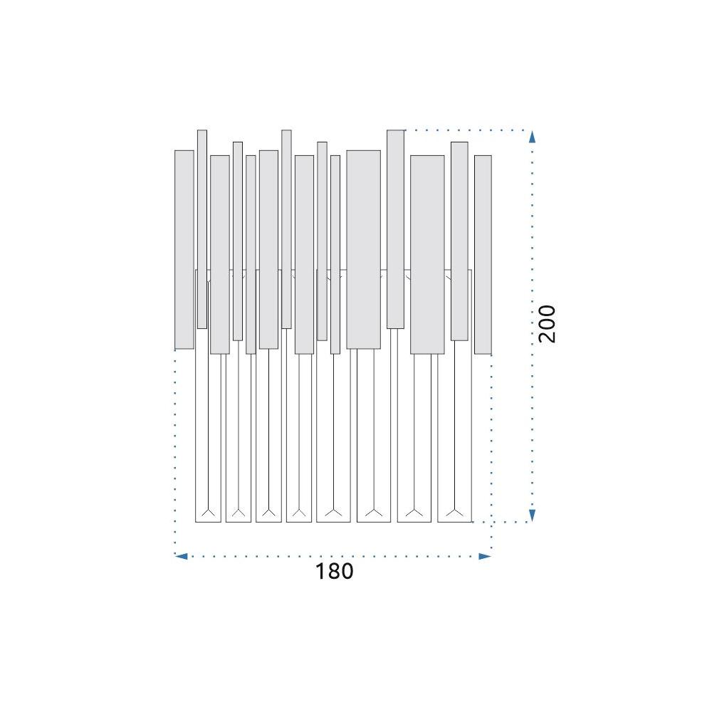 Wandlampe Gold APP602-W