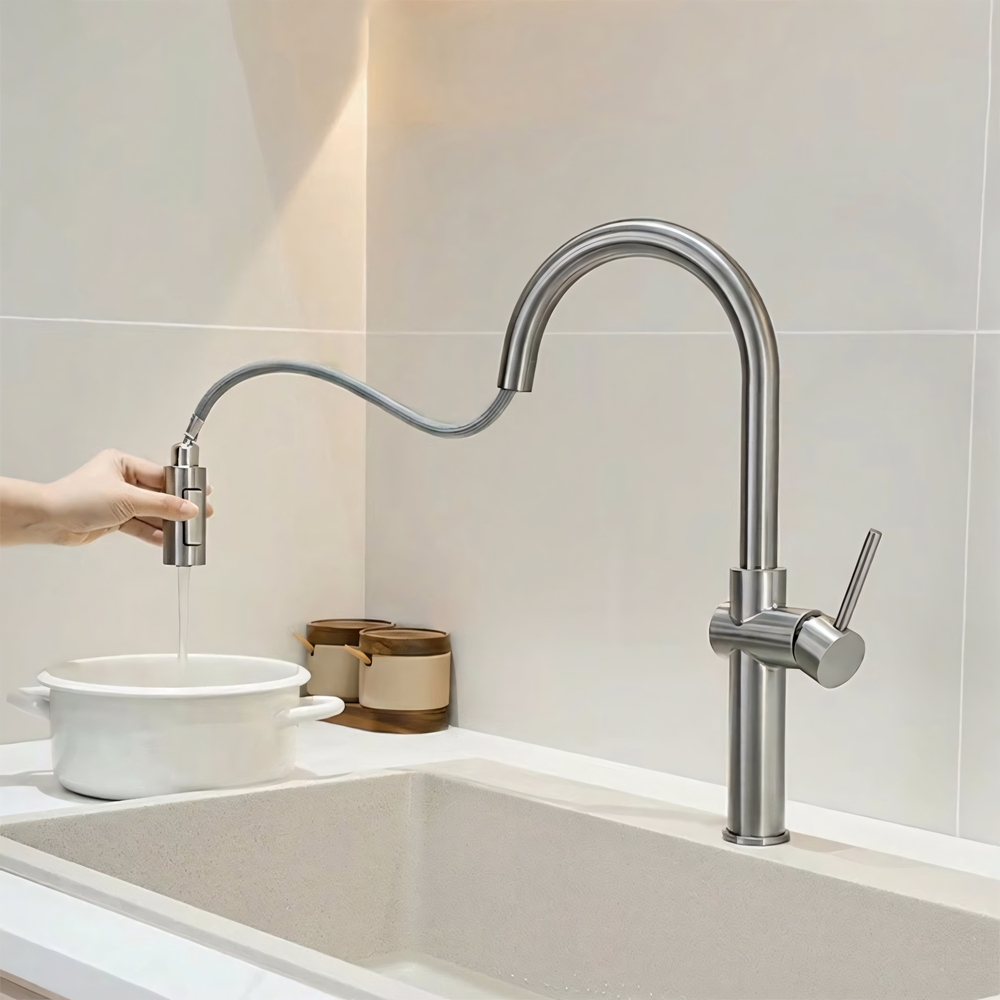 Robinet de cuisine Rea Fresh High BRUSH NICKEL