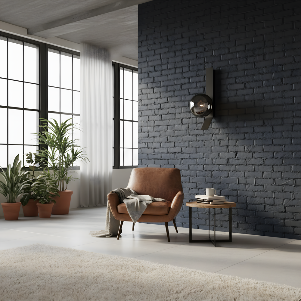 WANDLEUCHTE APP1757-1W SCHWARZCHROM