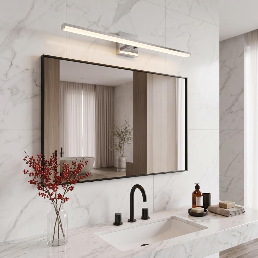 LAMPA KINKIET ŁAZIENKOWY LED NAD LUSTRO 12W 58CM APP369-1W CHROM