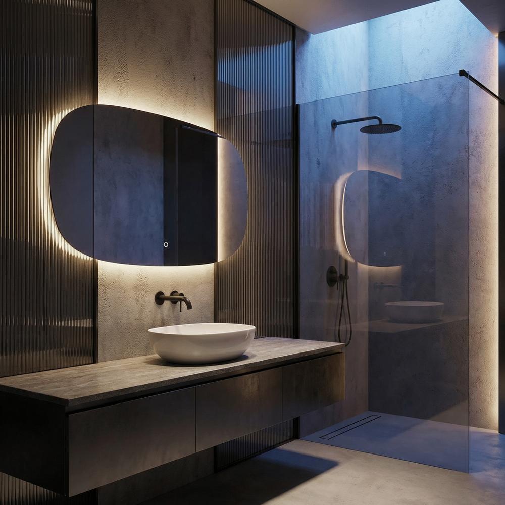 Lustro ścienne LED 100x60cm TOP-4