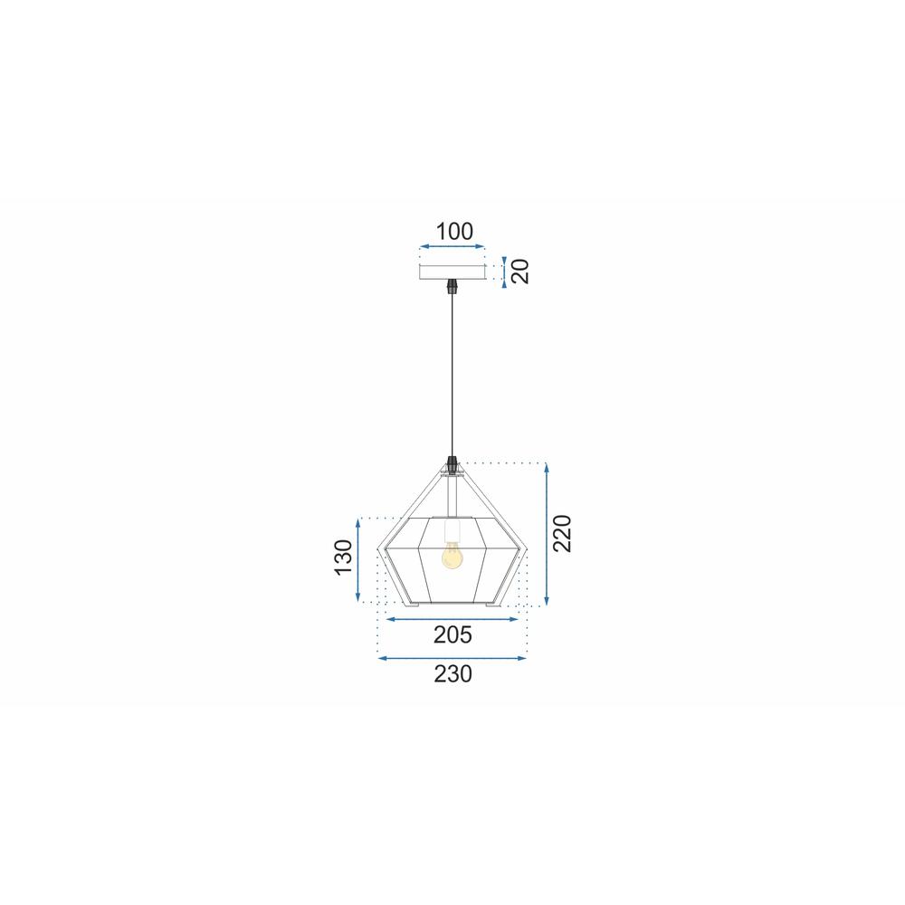 Hängelampe Diamond Blue APP452-1CP