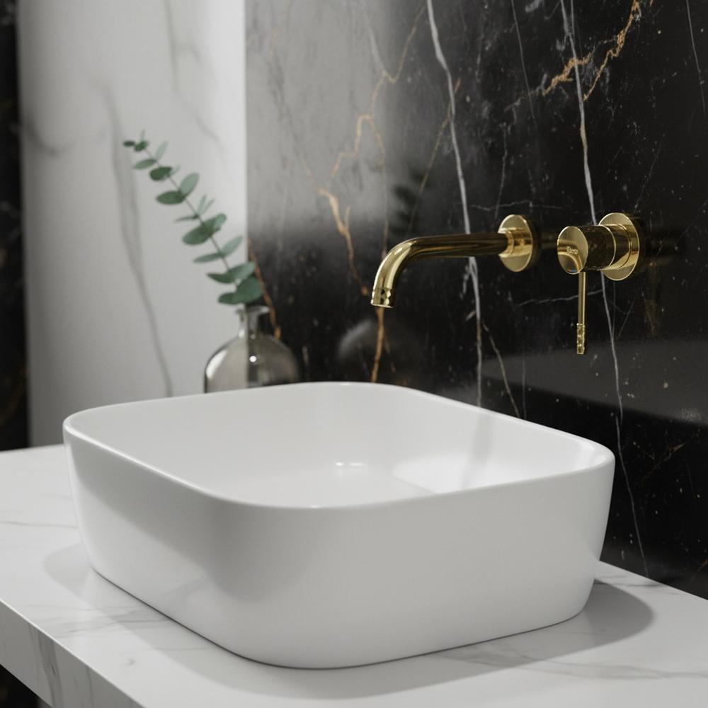 Wall Mounted faucet Rea Lungo Diamond Gold + BOX