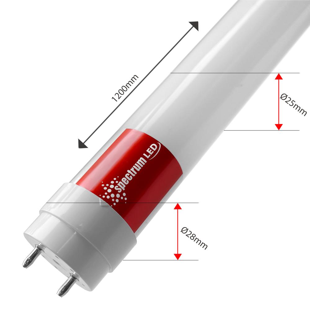 LED-Röhren / LED-Leuchtstoffröhren Warm White 120 CM T8 230V 17W WOJ+22303