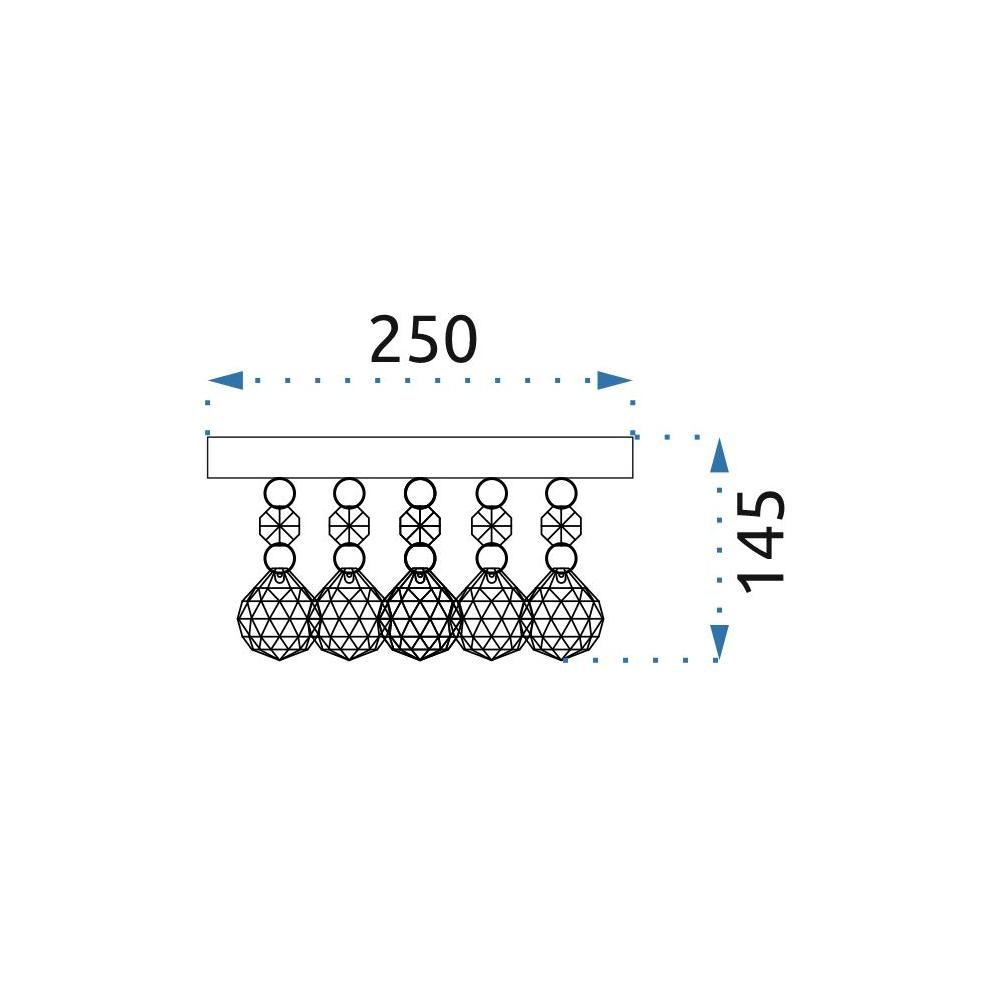 Deckenleuchte APP1038-3CP GOLD