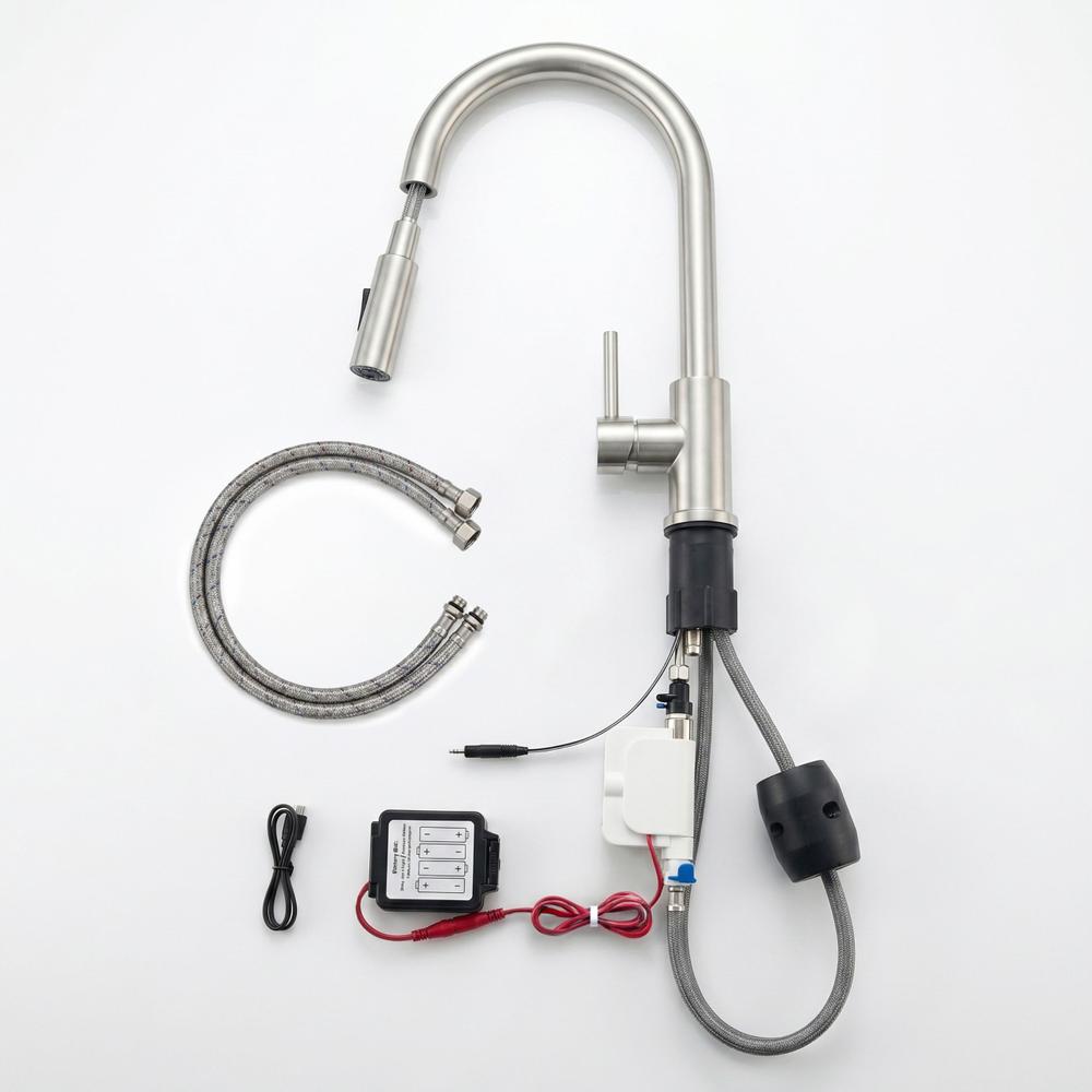 Kuchynská batéria Rea Fresh Touch Brush Nickel