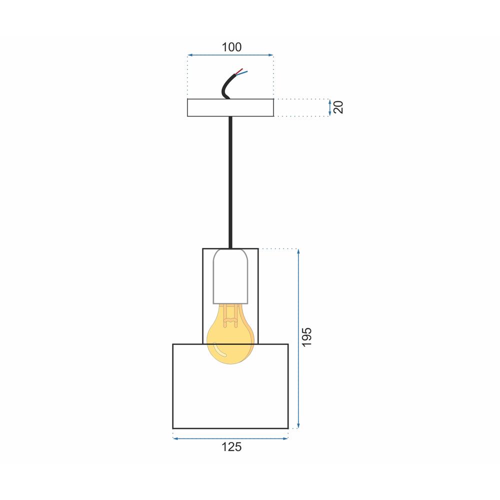 Hängelampe Silver Chrome APP285-1CP
