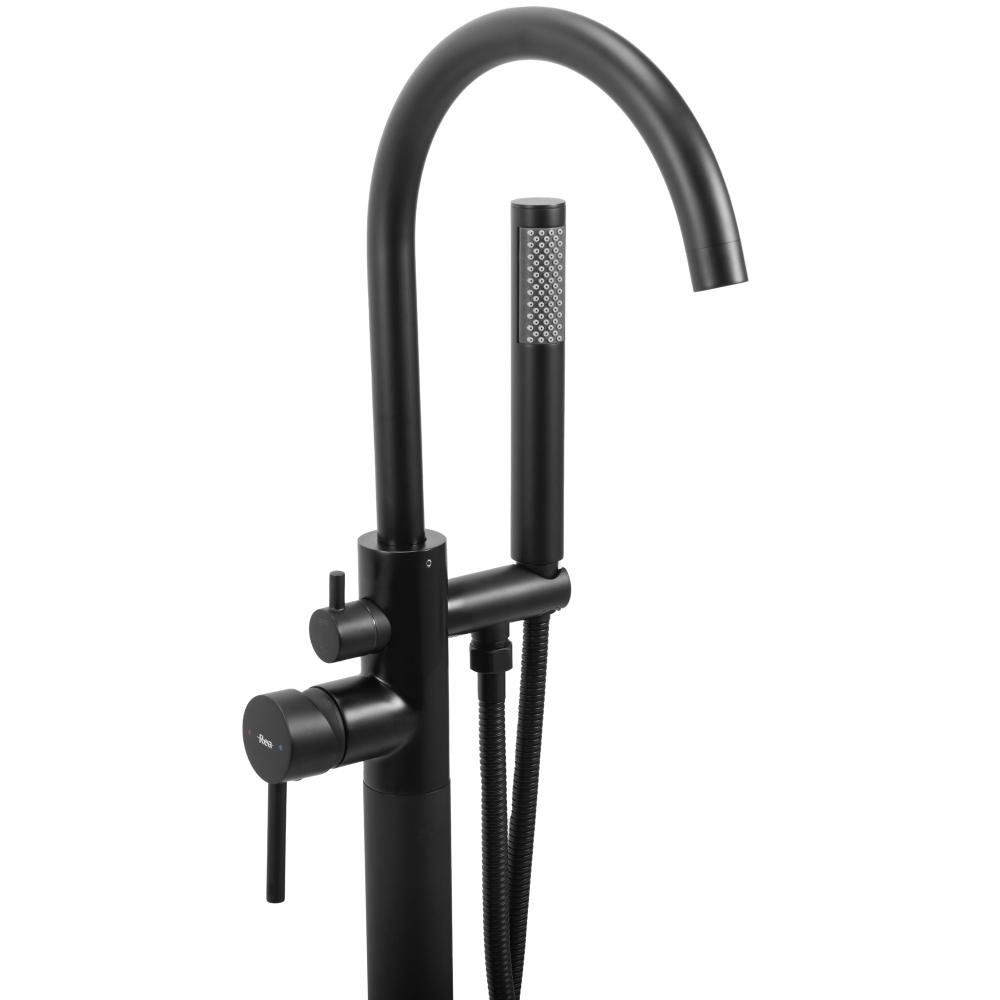 Vloeren  badmengkraan Rea Mono Black