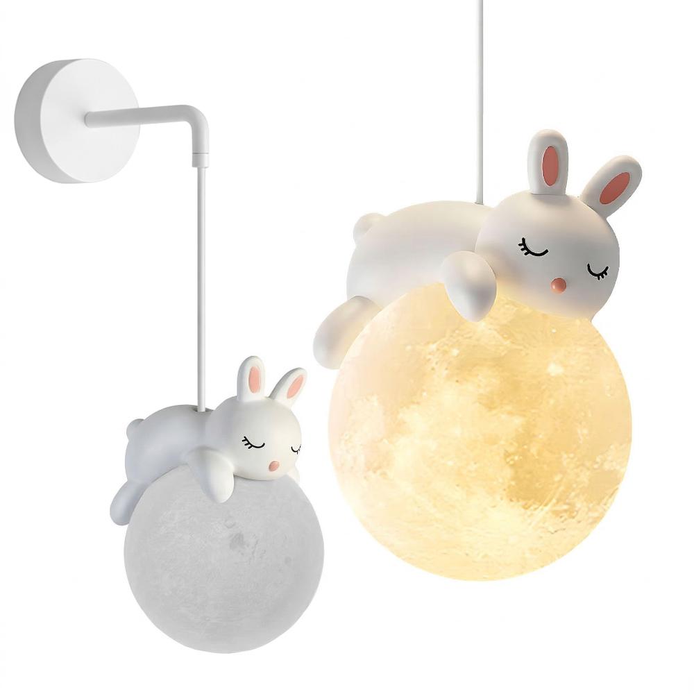 LAMPA ŚCIENNA KINKIET ŚPIĄCY KRÓLICZEK G165-1W