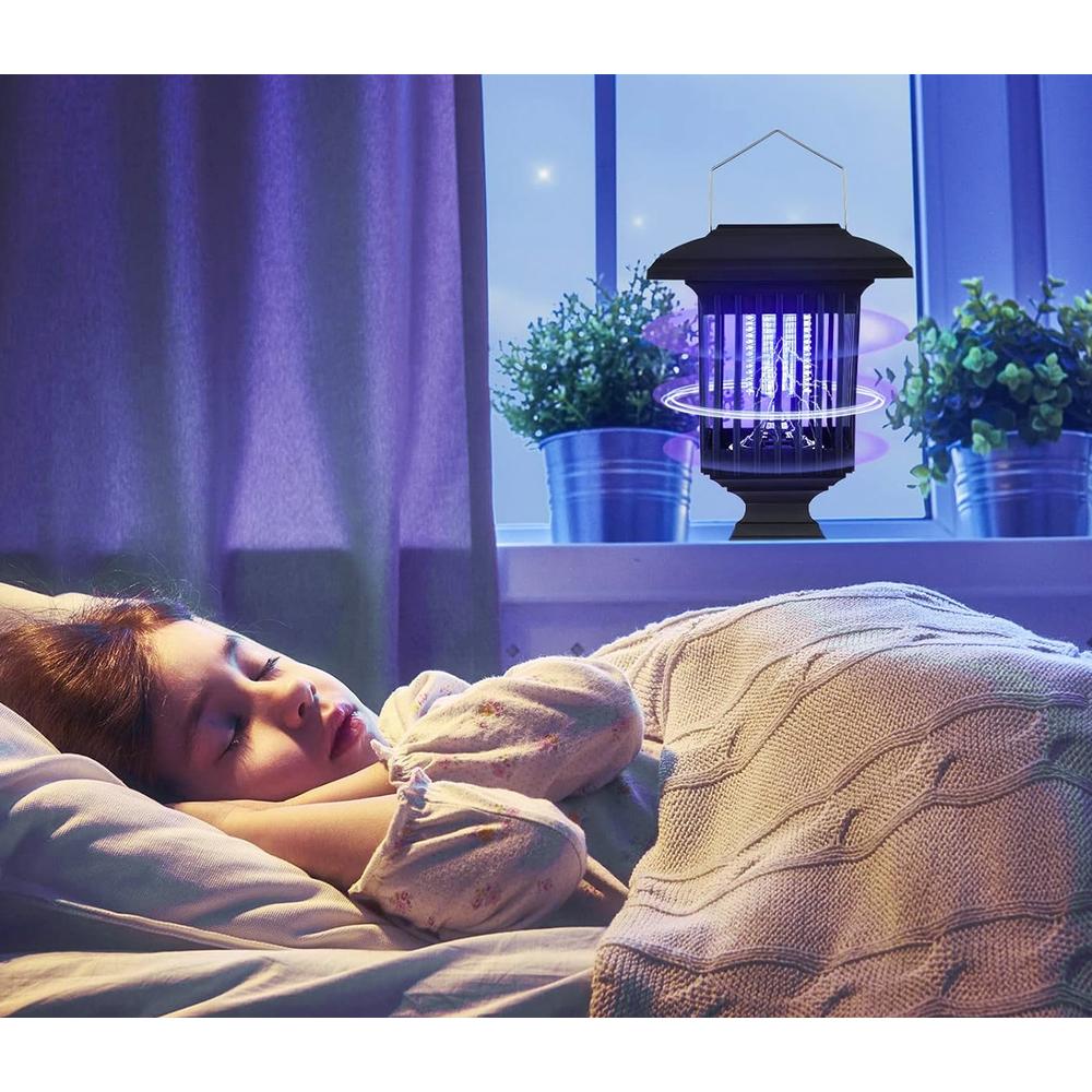 Lampa ogrodowa solarna LED owadobójcza J-22 Czarna