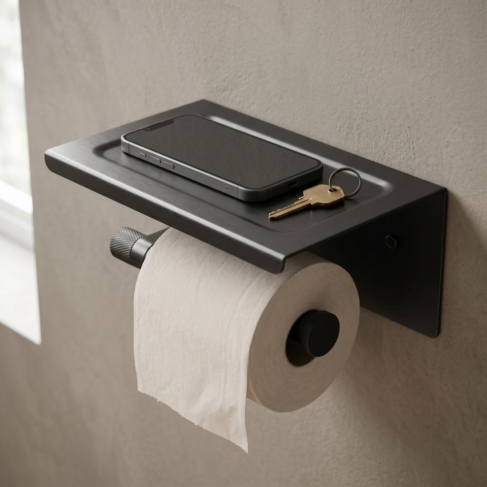 Държач за тоалетна хартия с рафт 39105A ORI Titan