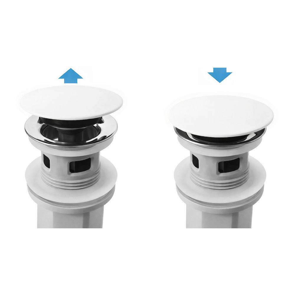 Syfon umywalkowy z korkiem klik-klak Rea Flow Biały