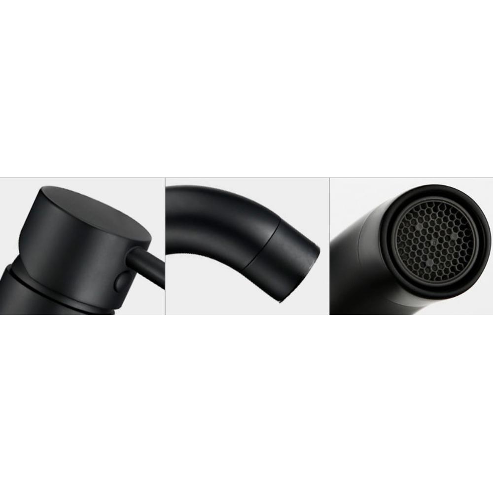 Baterie pentru lavoar Rea Lungo BLACK negru low