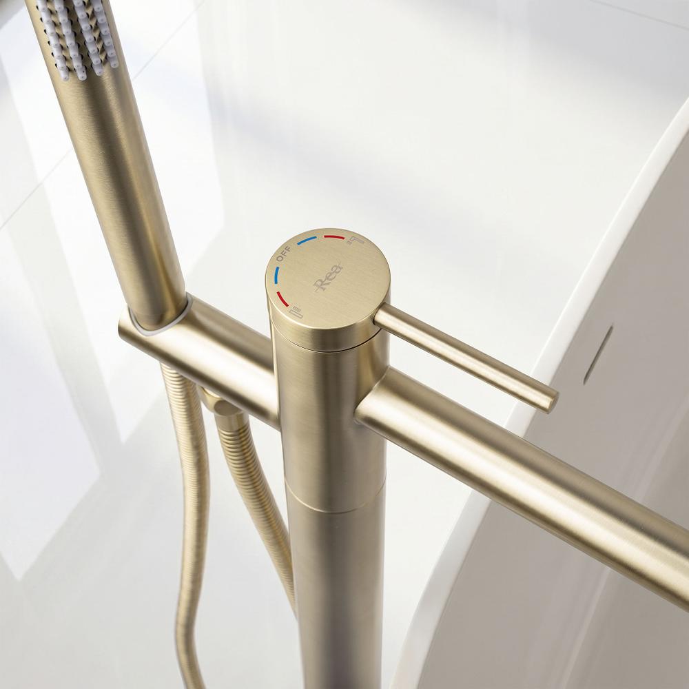 Baterie de podea Rea Clif Brush Gold