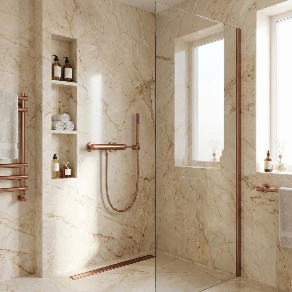 Kádcsaptelep REA Venti Brush Copper