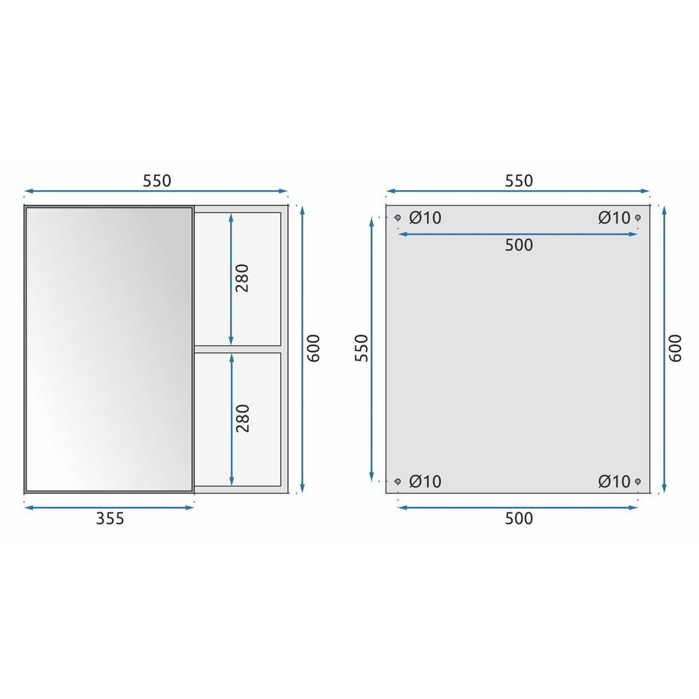 Ensemble de meubles de salle de bain Paris 60cm Beige meuble avec lavabo + miroir + étagère