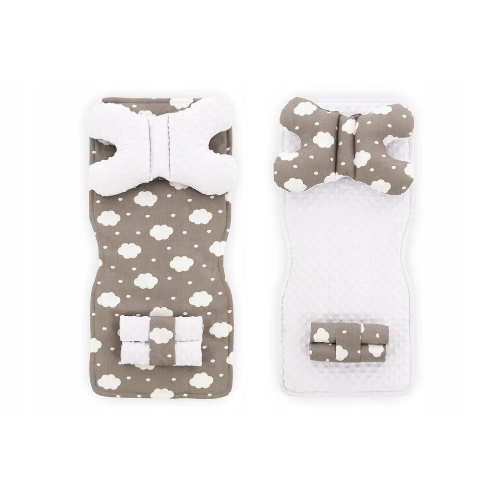 Mata do wózka dwustronna 4w1 White Cloud