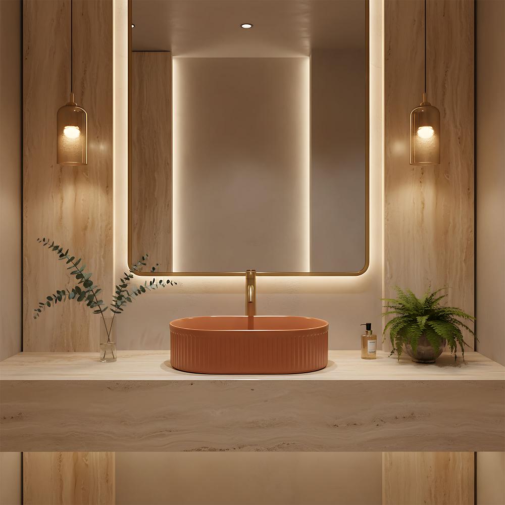 Umywalka nablatowa Rea Vanda Cinnamon Matt