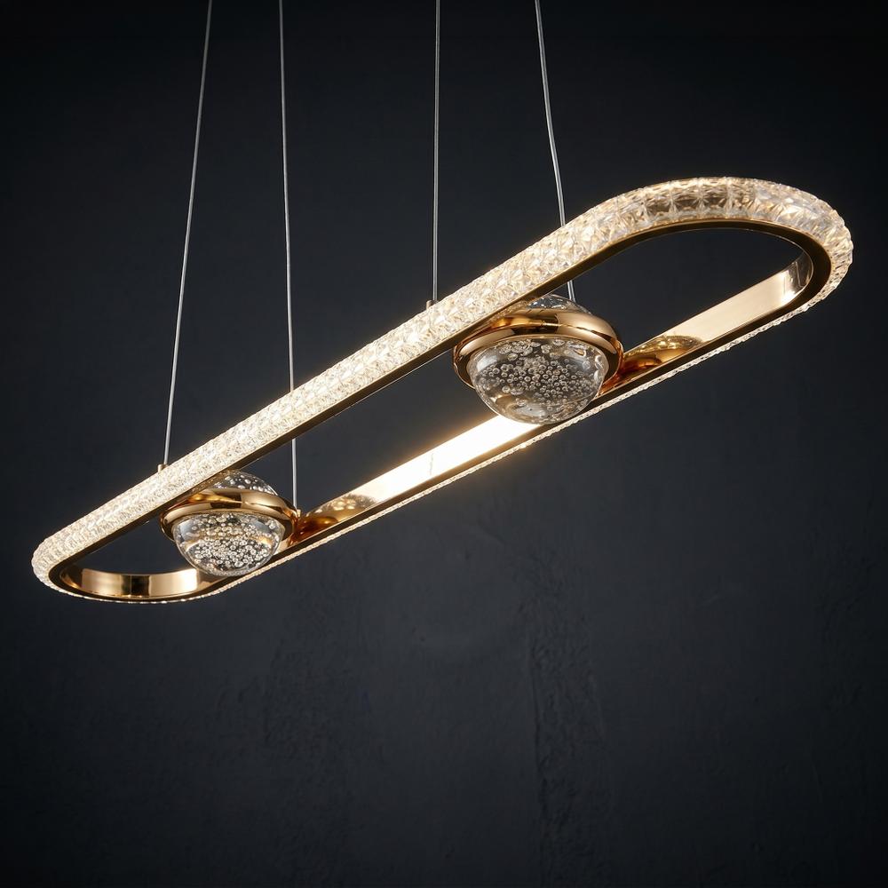 LAMPA SUFITOWA WISZĄCA LED G159-CP ZŁOTA