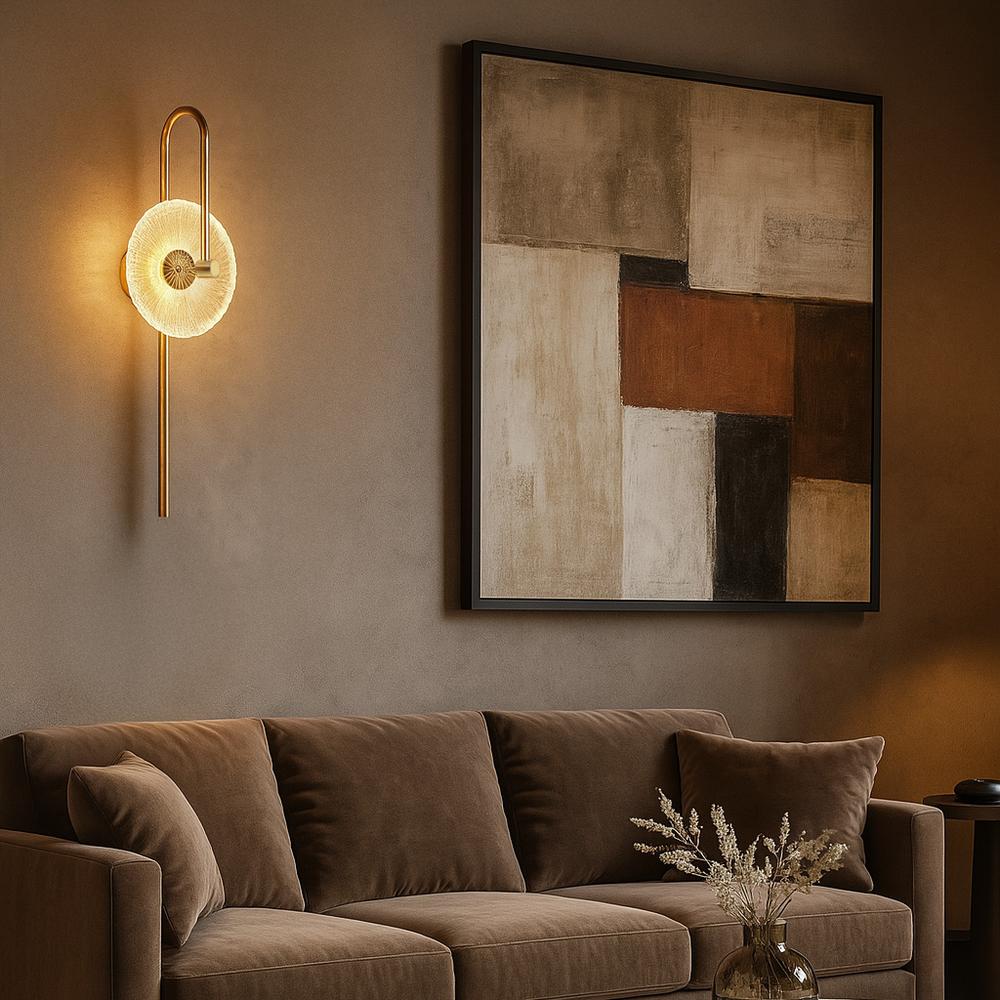 WANDLEUCHTE LED LHJ072-W BRUSH GOLD