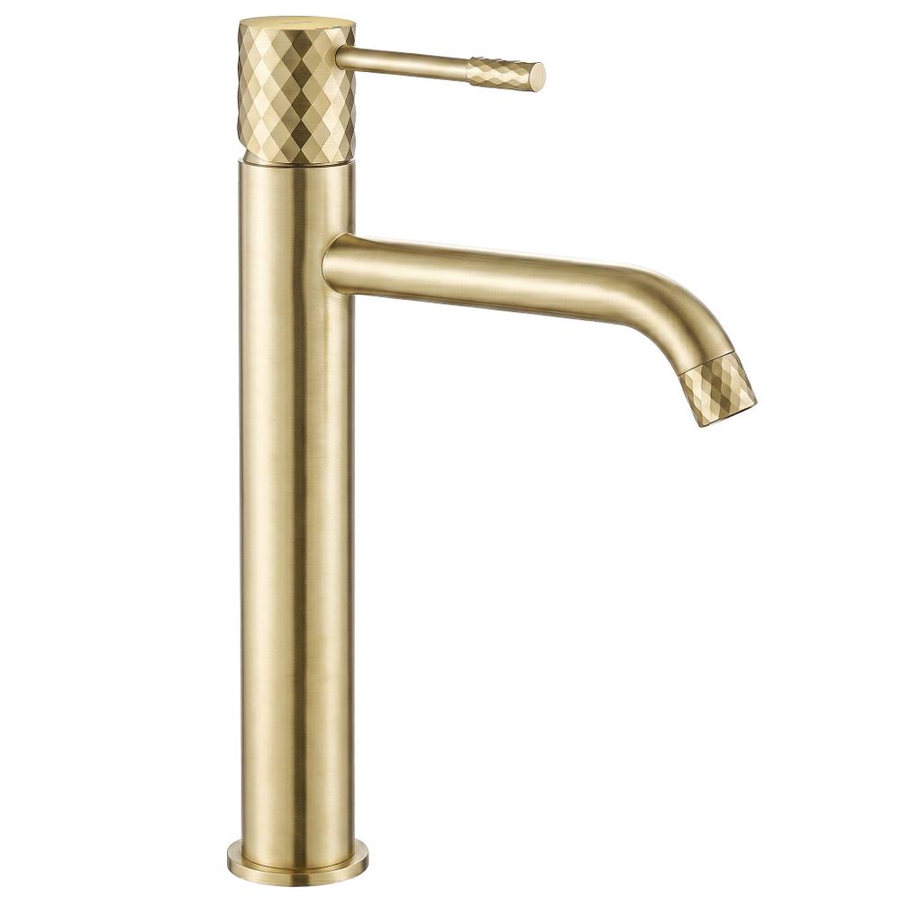 Robinet de lavabo Rea Lungo Diamond Brush Gold High