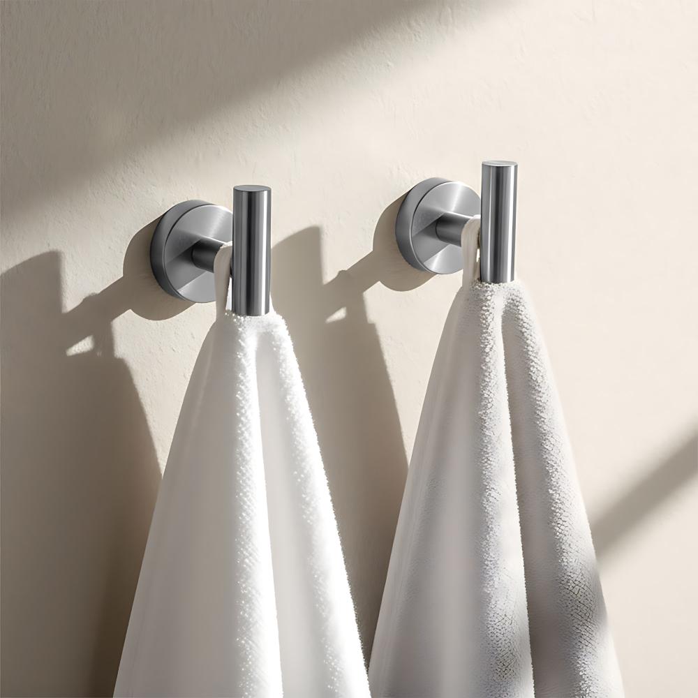 Zestaw akcesoriów łazienkowych Ari Nikiel Szczotkowany 4 elementy