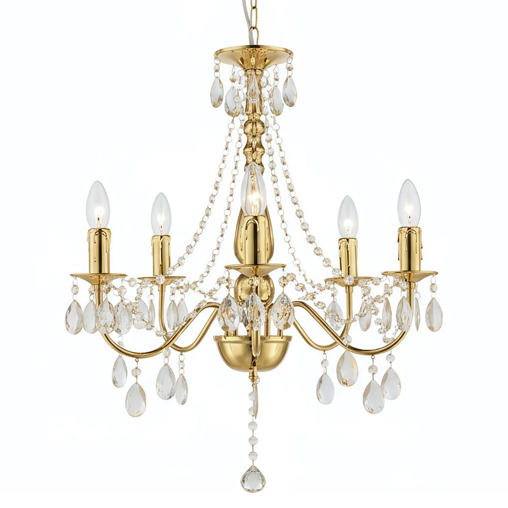 Deckenleuchte EBT015-5CP Gold