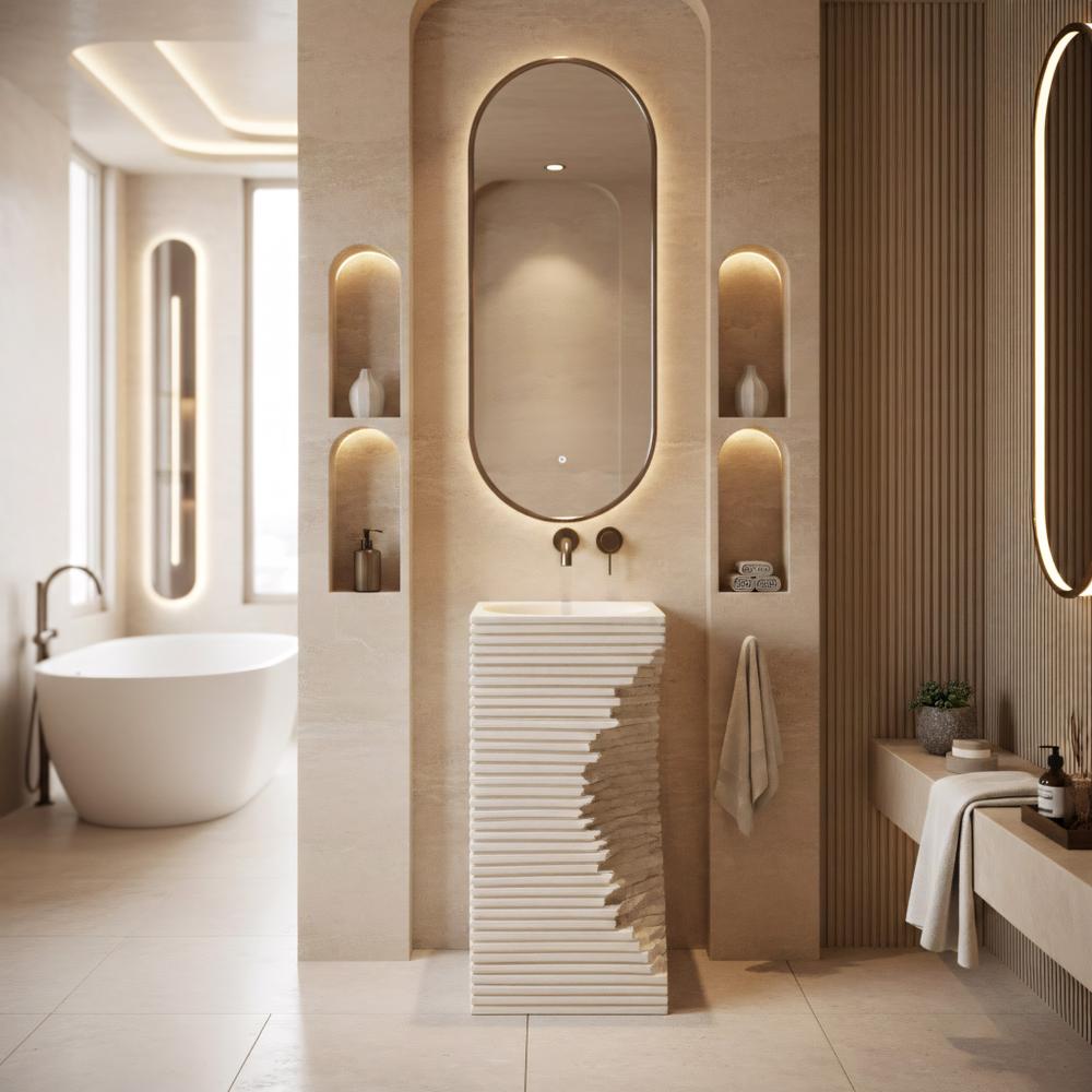 Freestanding basin REA Travena Square