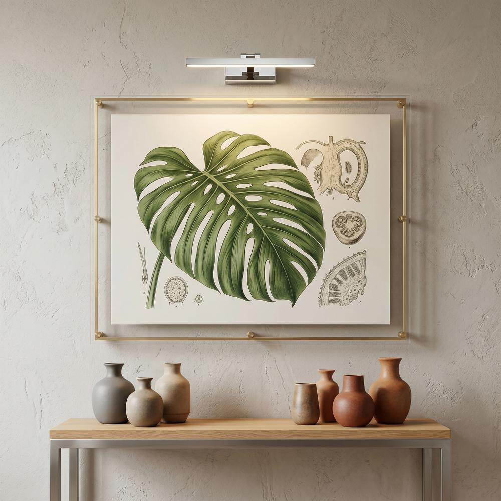 Kúpeľňové nástenné LED svietidlo APP1857-1W 40cm Chrome