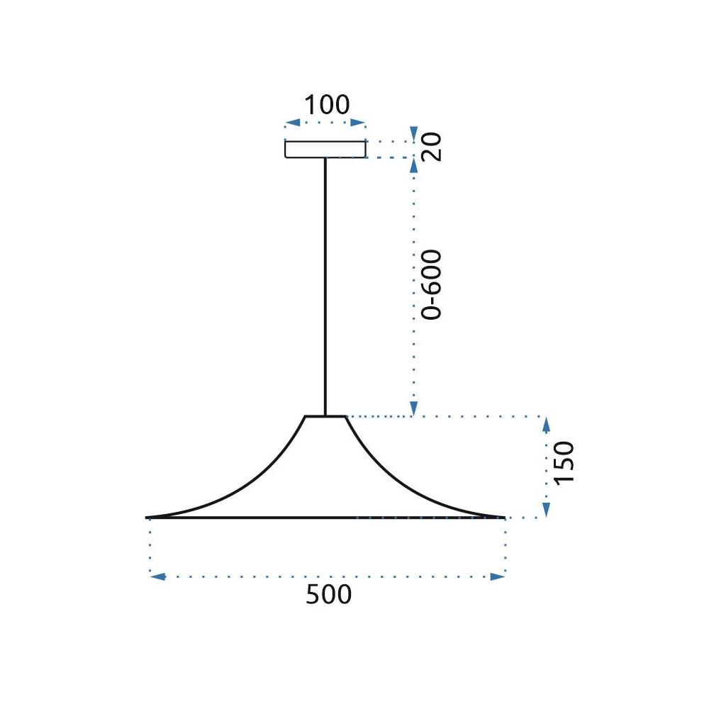 Hängelampe Gold APP499-1CP