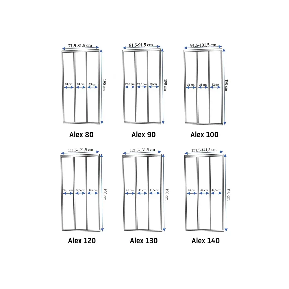 Shower doors Rea Alex 130