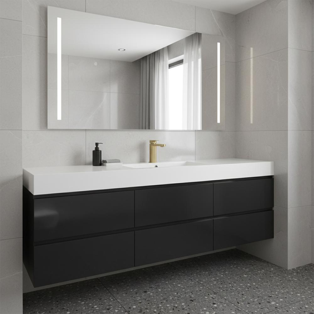 Fürdőszobai csaptelep Rea Arlo Brush Gold