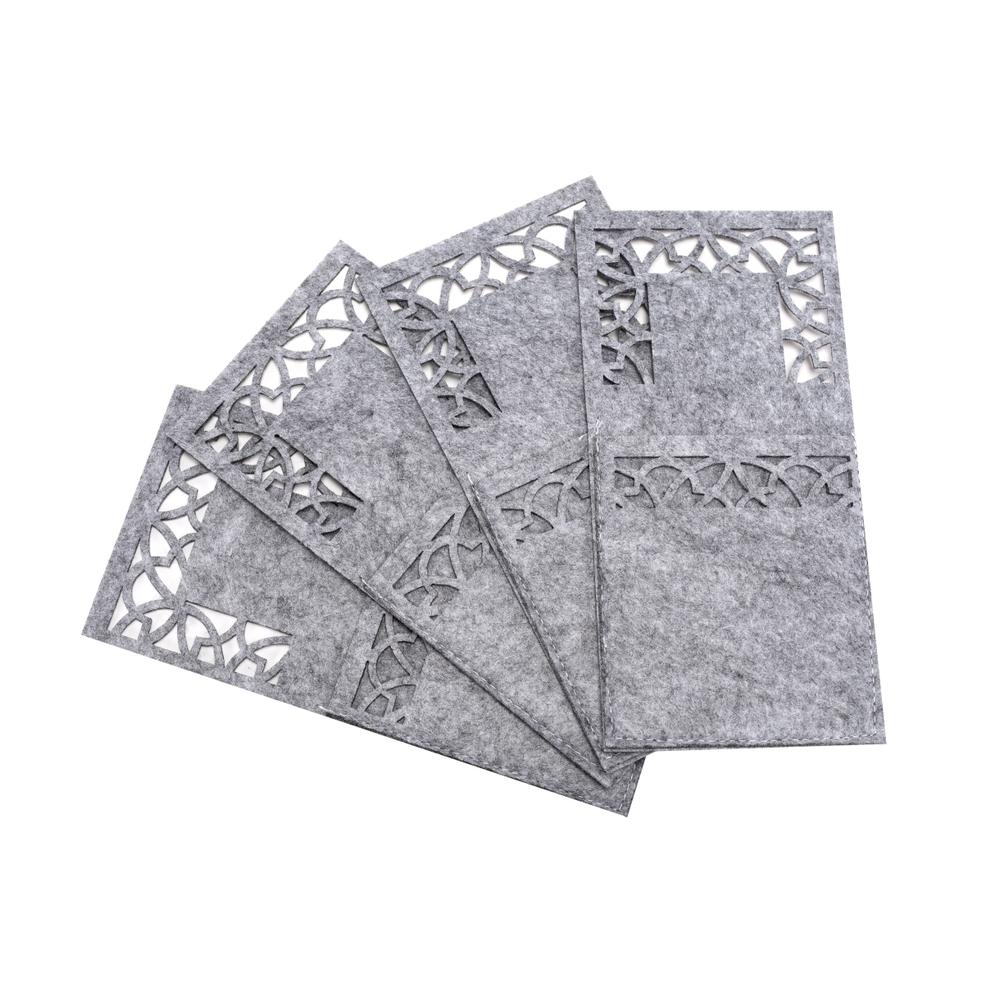 Pokrowiec na sztućce Świateczny 8szt KF357 Grey