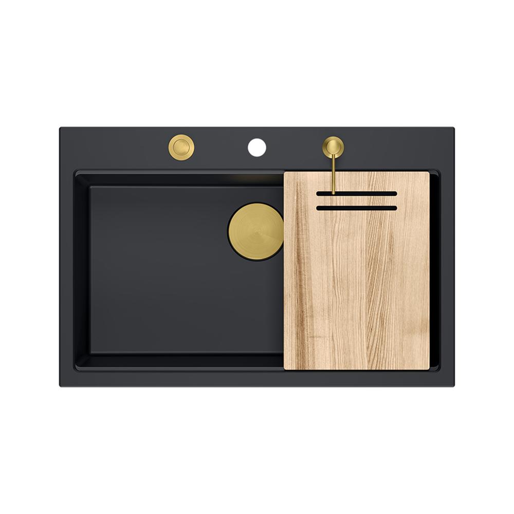 Granite sink MARC 110 WORKSTATION Black