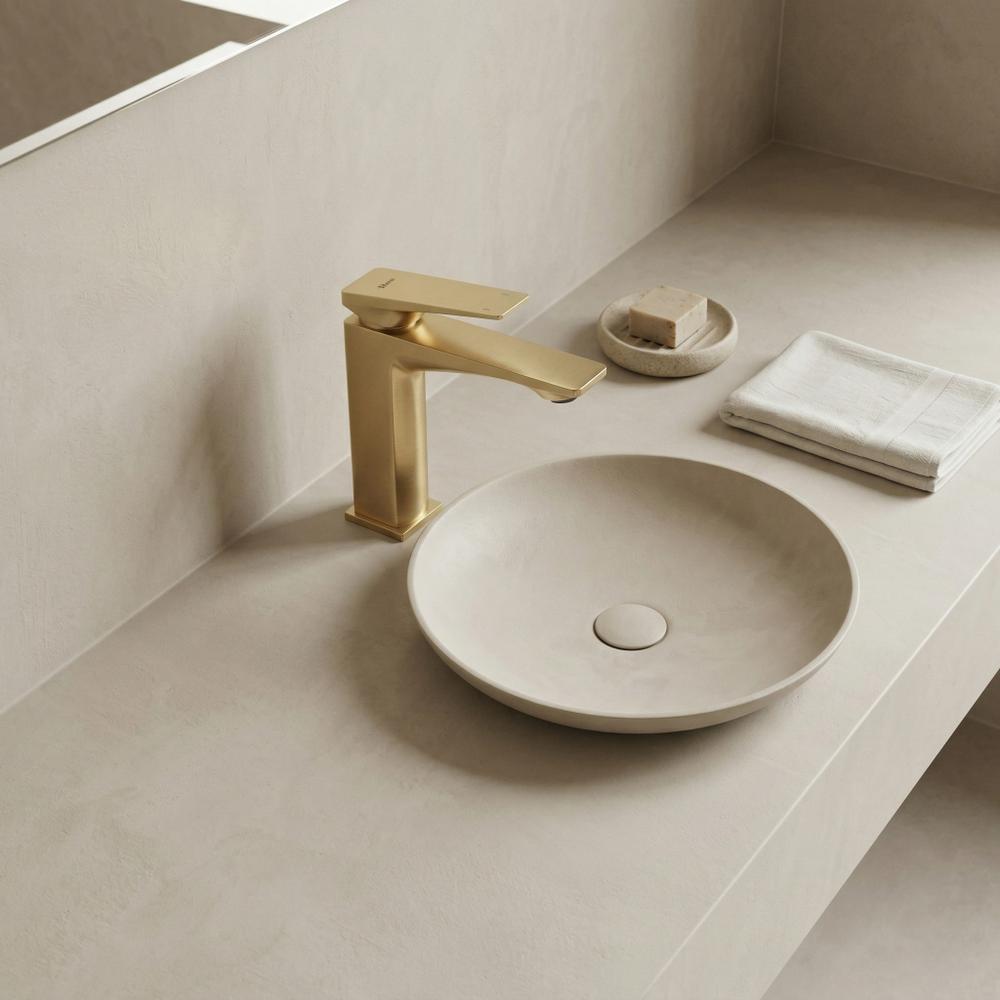 Βρύση νιπτήρα REA Prime Brush Gold Low